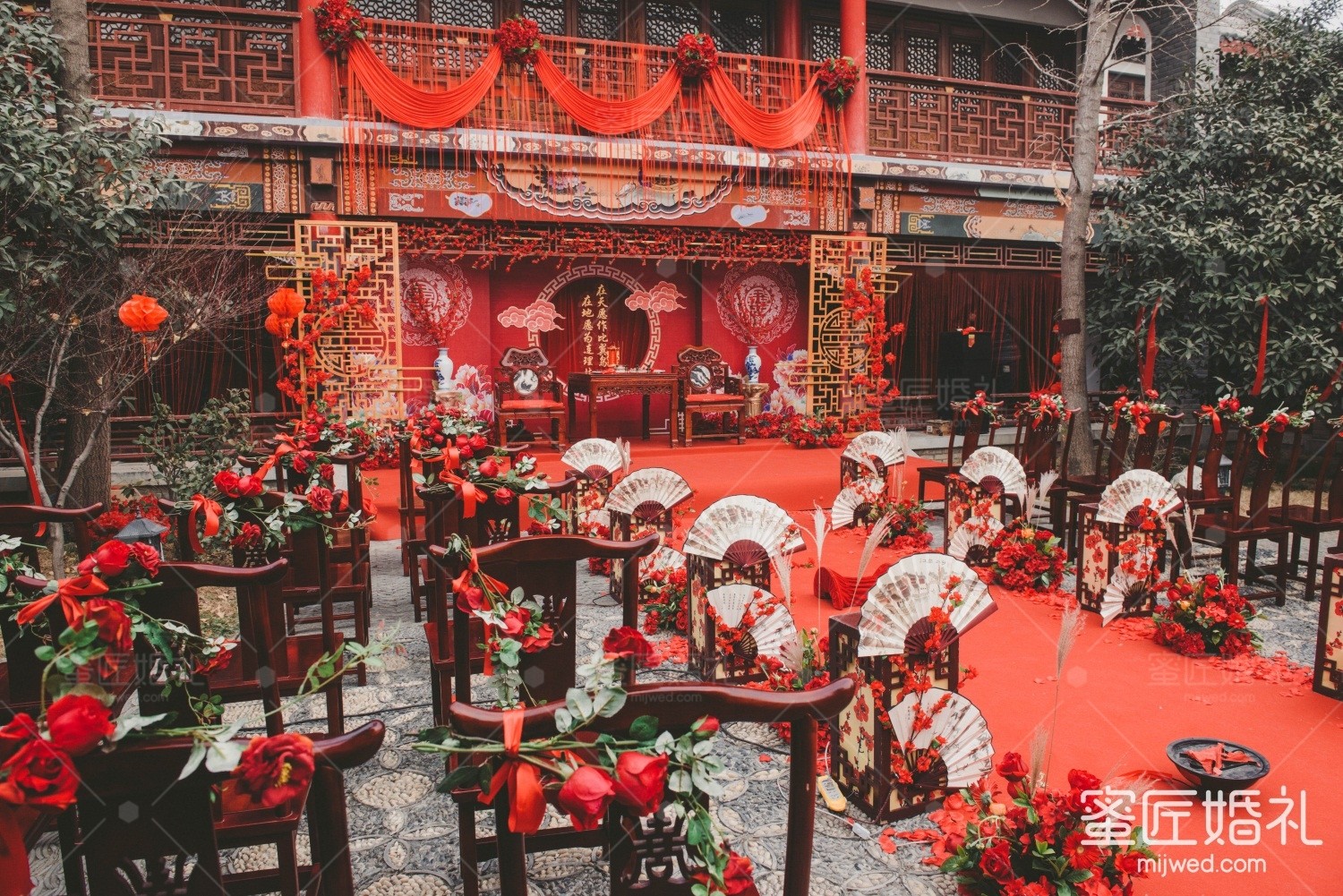 广州新中式婚礼布置现场 广州新中式婚礼现场图片