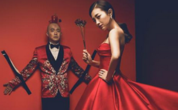 包贝尔包文静趣味婚纱照给您小心机