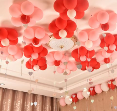 较简单的婚房气球布置 布置婚房气球怎么粘