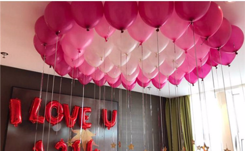 气球婚房如何布置 结婚婚房气球布置图片-蜜匠婚礼