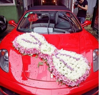婚车扎花注意事项【蜜匠婚礼策划婚庆公司】