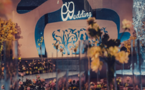 蓝色婚礼布置 蓝色系婚礼室内策划