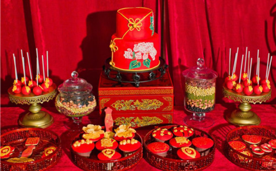 中式婚礼蛋糕元素有哪些 中式婚礼蛋糕图片