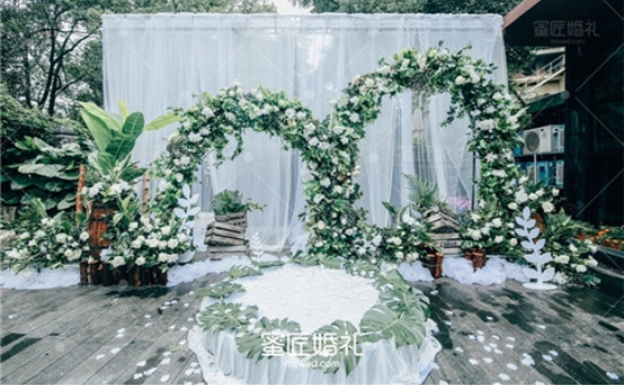 农村户外主题婚礼布置 农村婚礼户外布置图