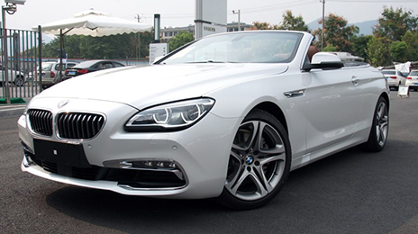 湘潭宝马6系两座敞蓬跑车 车身颜色-白 高调轻奢婚车租赁
