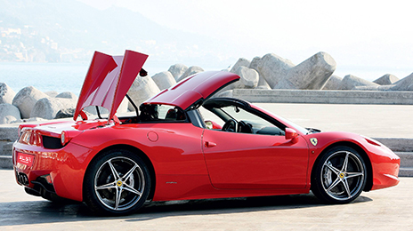 深圳法拉利458 车身颜色-红 集优雅与帅气一身婚车租赁