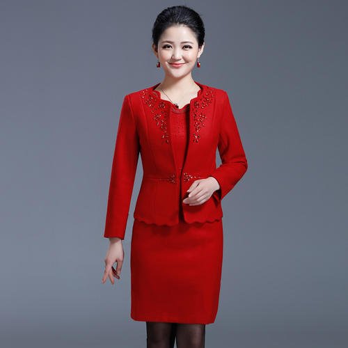 冬季婚礼妈妈服装 妈妈的婚礼服装