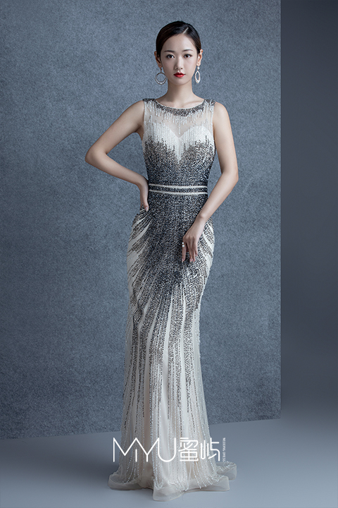 礼服气质修身鱼尾礼服