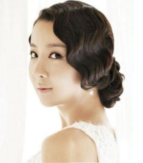 齐耳短发新娘发型图片 韩式新娘发型齐肩