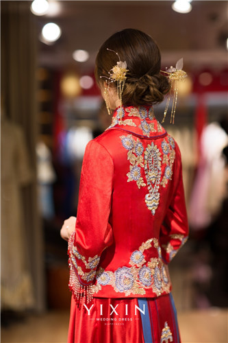 红色新娘礼服图片大全