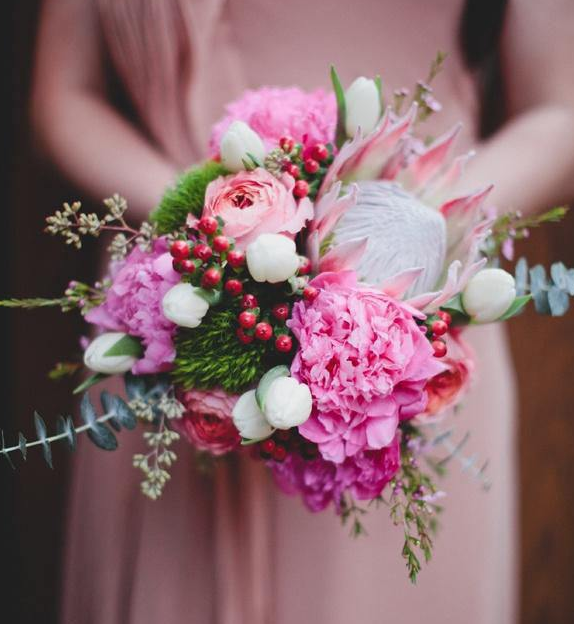 接到捧花后上台的发言