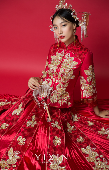 新娘婚纱头饰图片