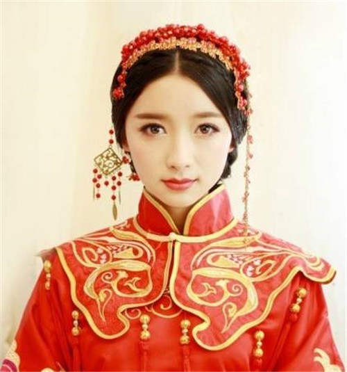 古装婚纱照头饰造型图片