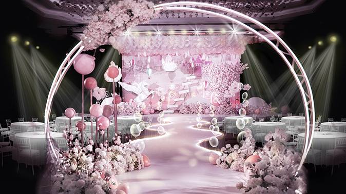 结婚拱门图片 婚礼拱门布置图片