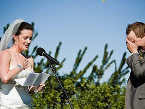 新娘对新郎说的一句话