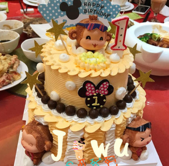 宝宝100天生日蛋糕图片