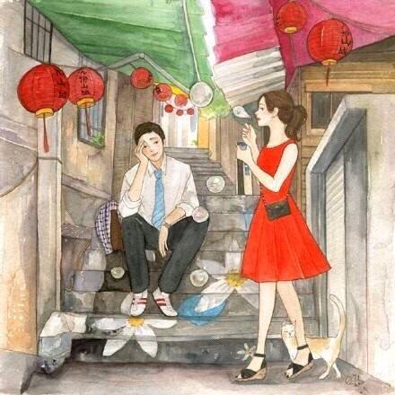 跟女朋友晚安甜蜜的话