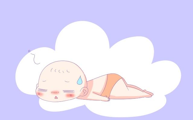 初生婴儿的正确睡姿图