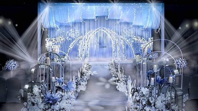 婚庆海洋主题布置图片 海洋风格婚礼布置