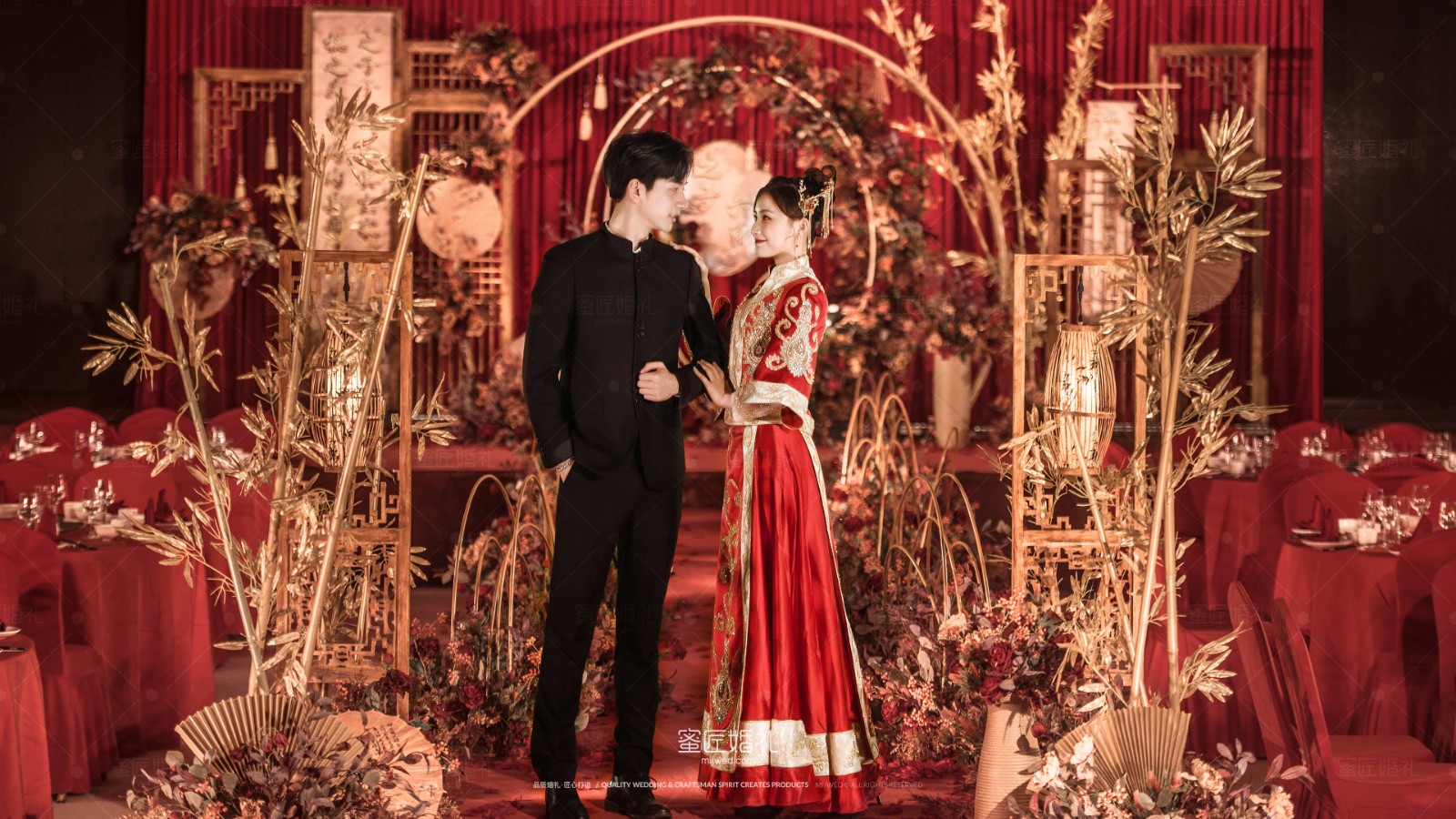 红金主题婚礼
