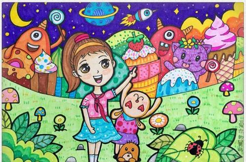 六一儿童节简单又漂亮的绘画