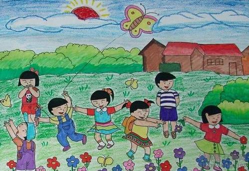 六一儿童节一等奖的画