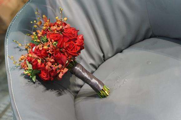 大红色金色主题婚礼