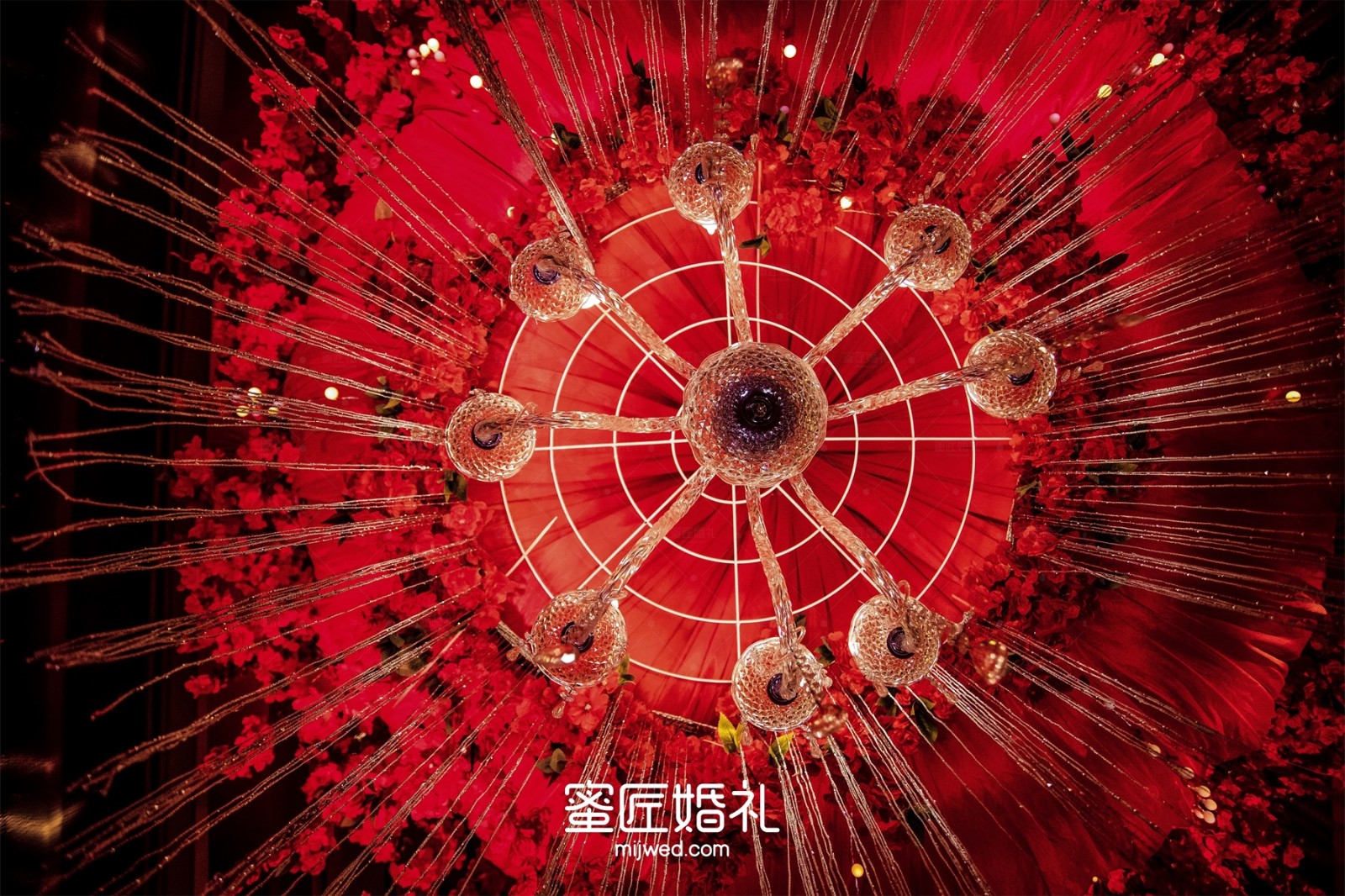 金色搭配红色婚礼