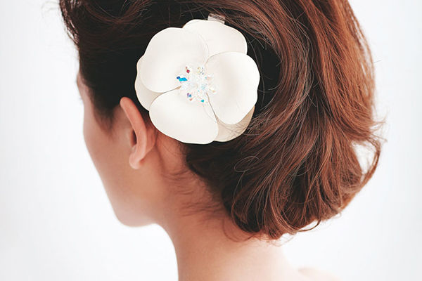 婚礼婆婆发型的盘发法