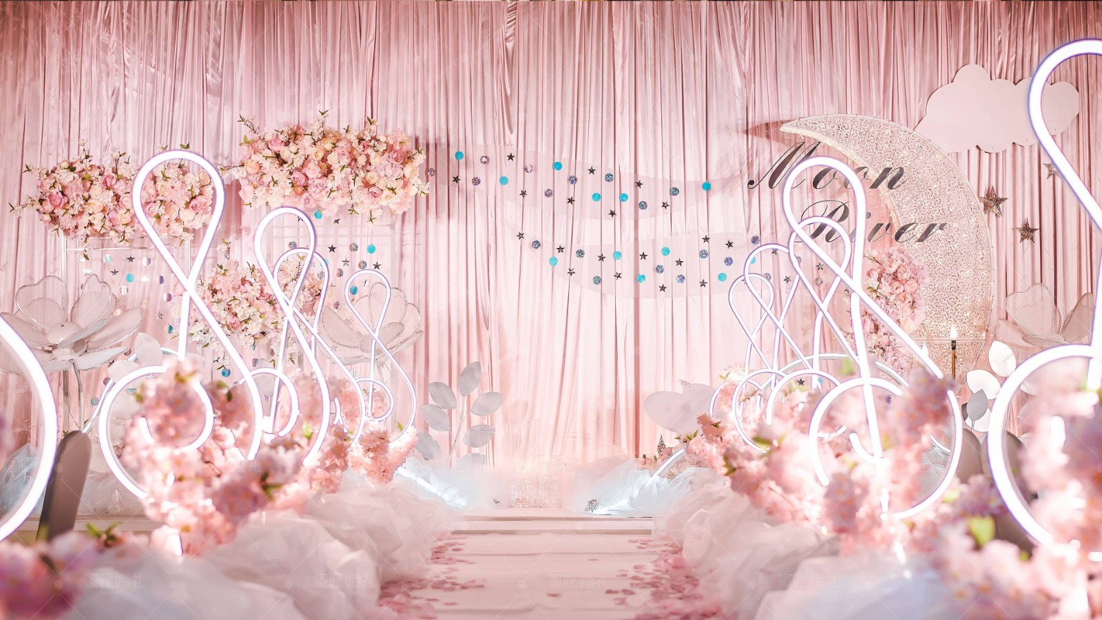 粉色婚礼主题策划