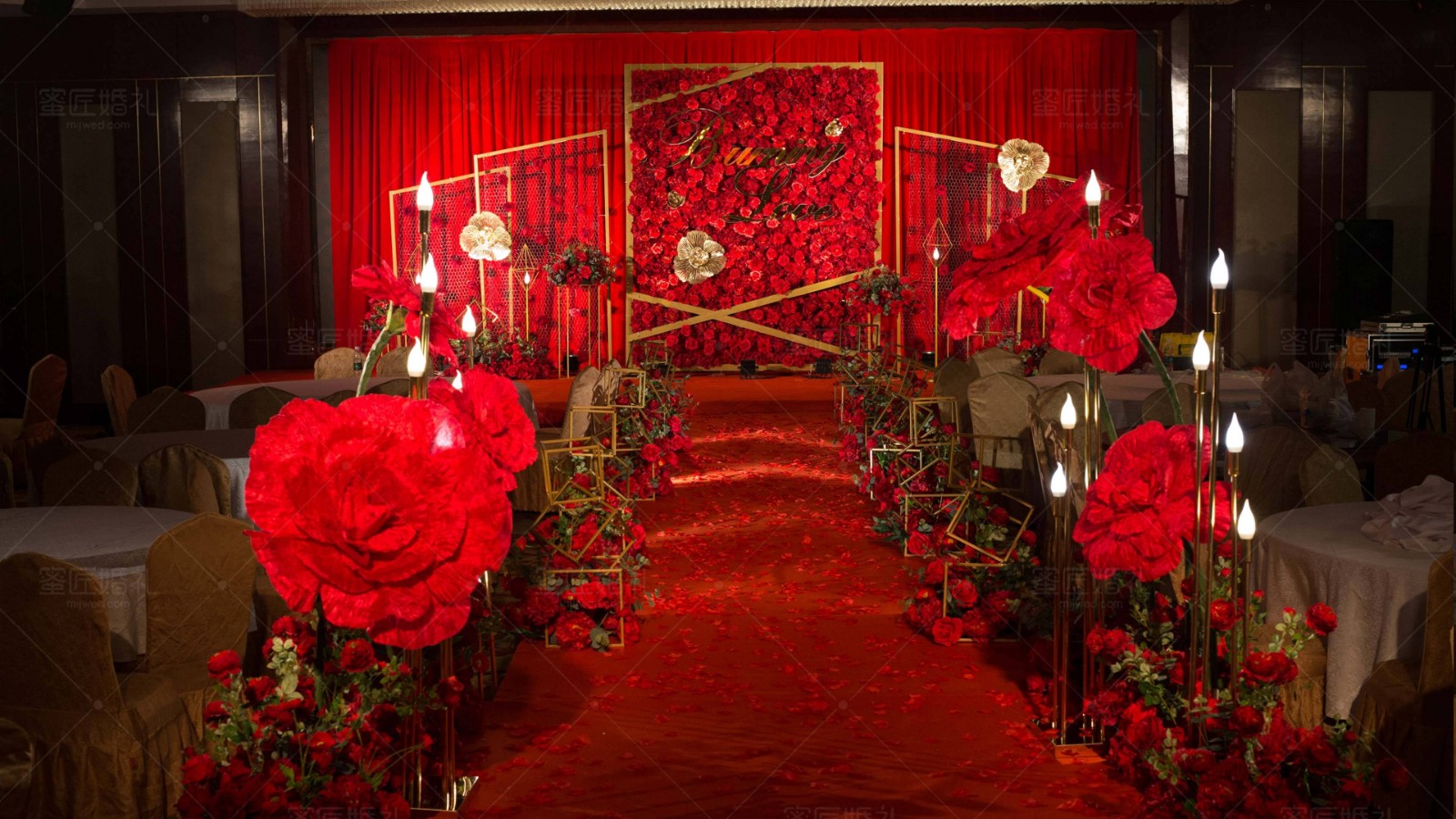 大红色主题婚礼策划