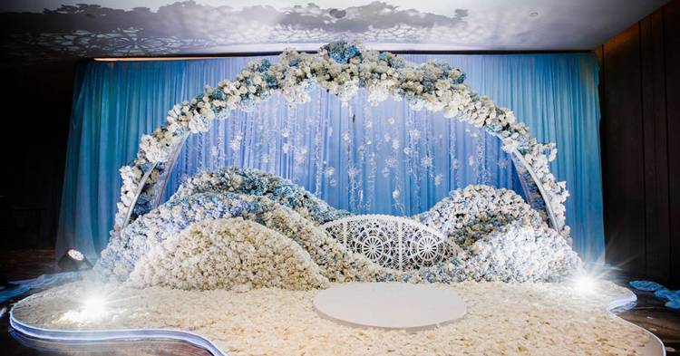 婚礼现场舞台背景布置 婚礼舞台背景怎么布置