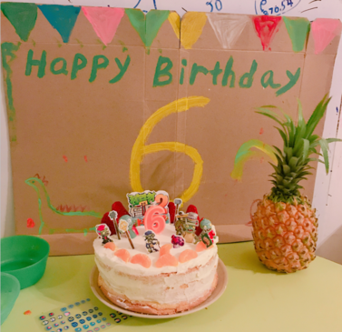 宝贝六岁生日发朋友圈