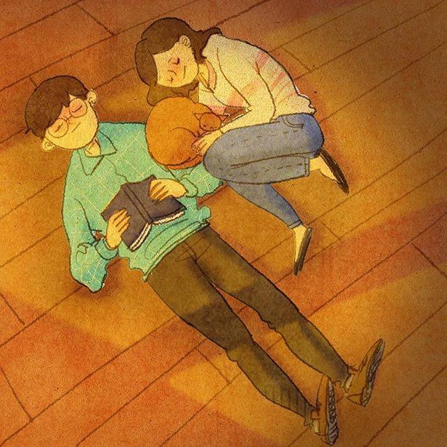 女生来大姨妈暖男回复