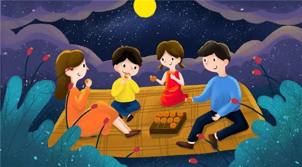 当中秋遇上国庆的句子