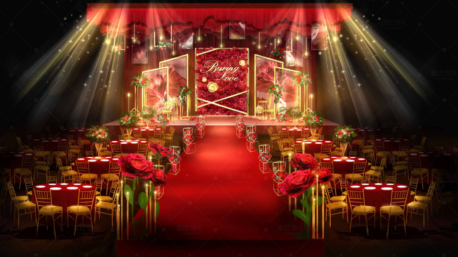 深圳特色婚礼布置图片 深圳特色婚礼布置效果图