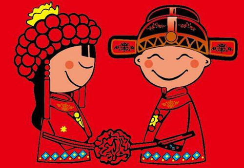 结婚祝福语8个字