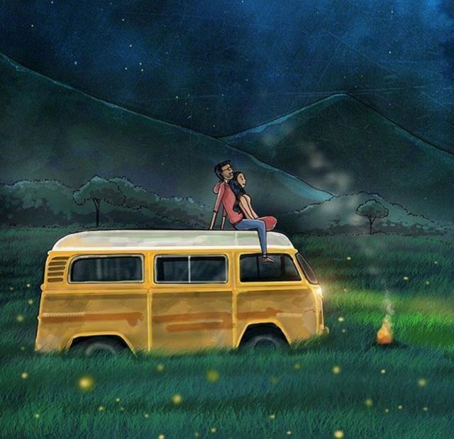 对自己心爱的人说晚安