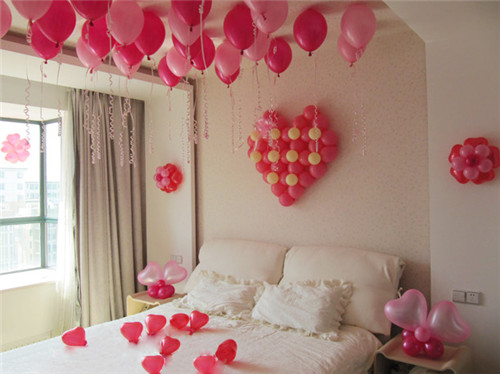婚房气球布置怎样好看 结婚婚房气球布置教程