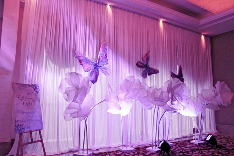 淡紫色婚礼布置