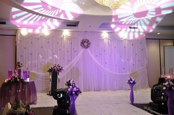 淡紫色婚礼布置