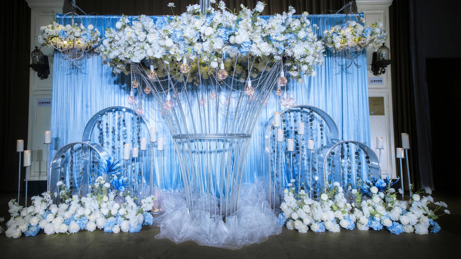 浪漫婚礼场景布置图片