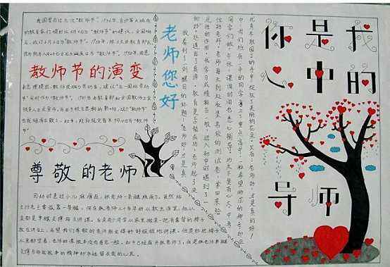 三年级感恩手抄报简单