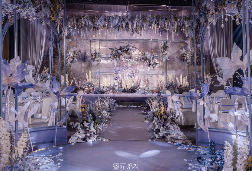 深圳紫色婚礼主题布置