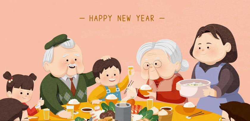 朋友圈年夜饭的说说