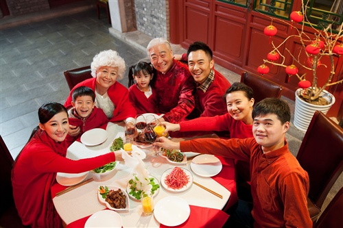 过年一家人团聚的说说