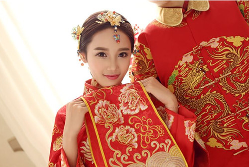 敬酒服图片 结婚敬酒服图片