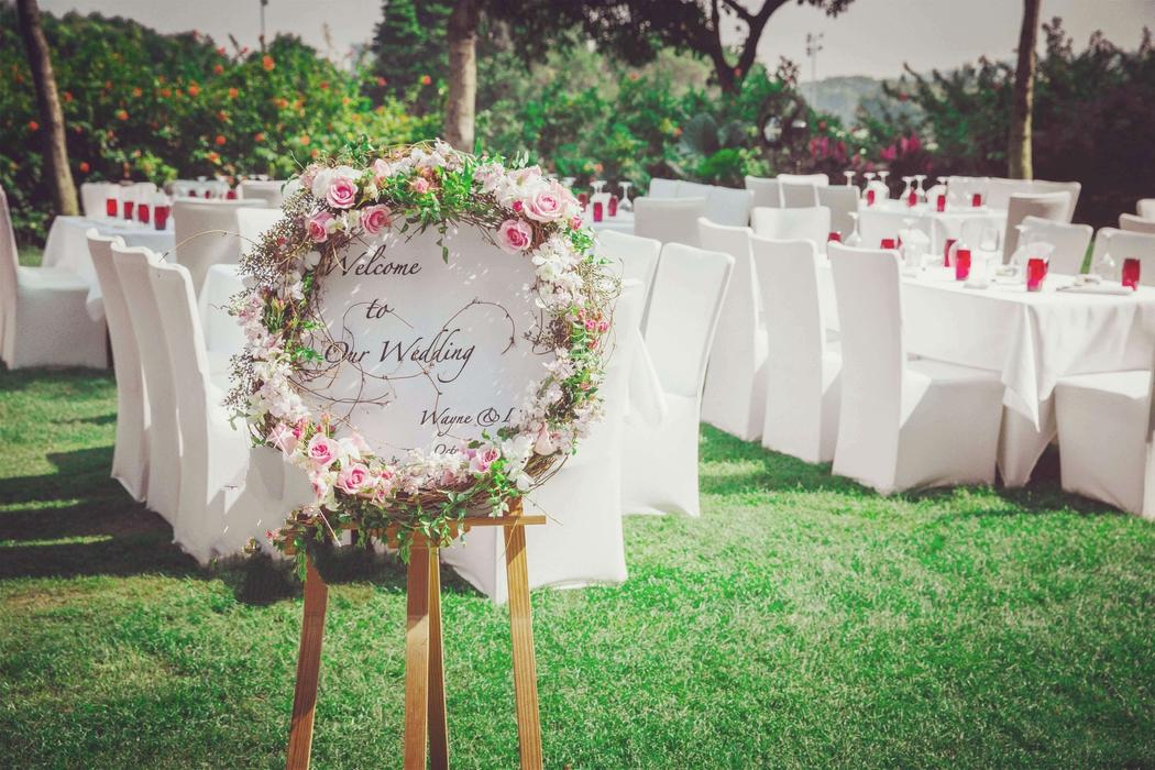 户外婚礼策划现场