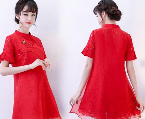 敬酒服简约图片大全