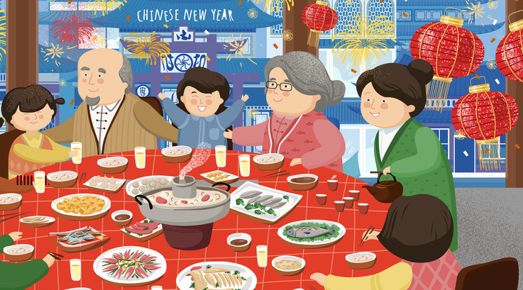 家庭团年饭的祝酒词